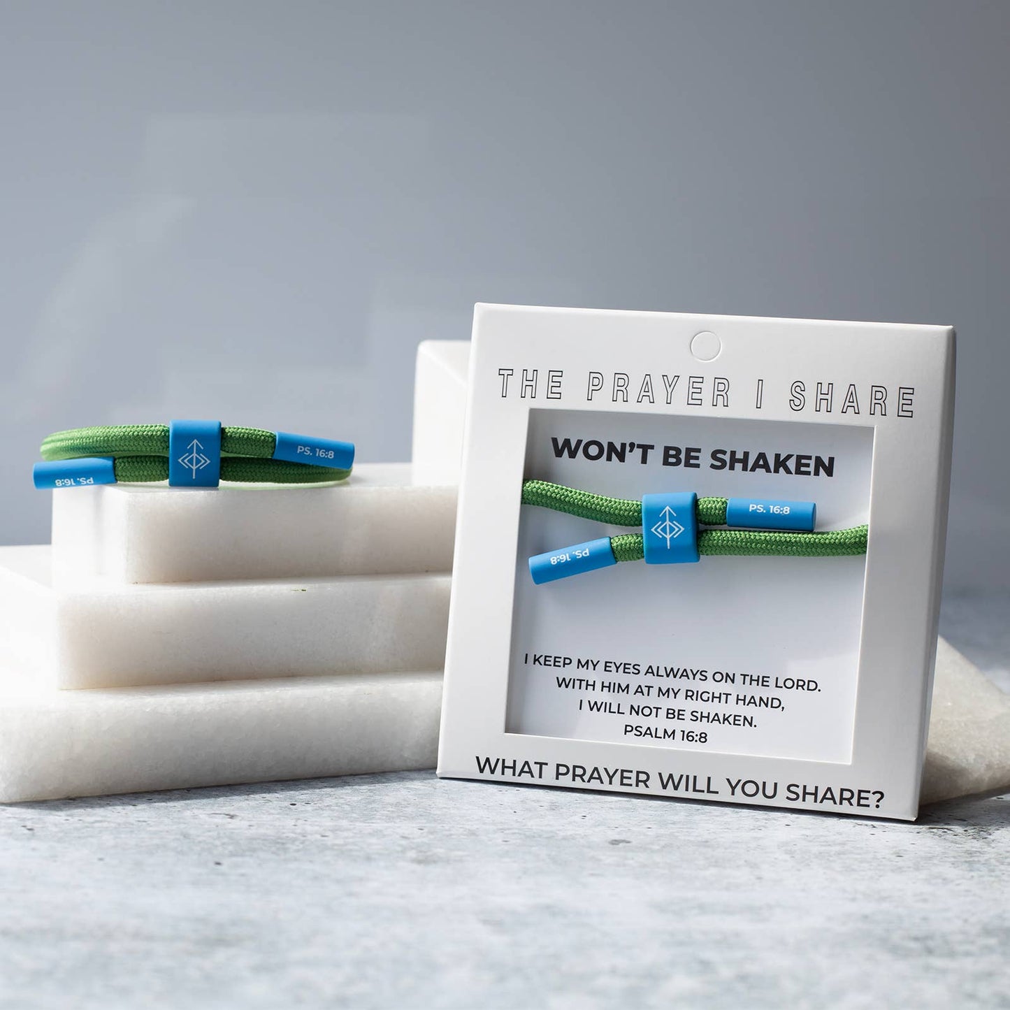 WON'T BE SHAKEN Bracelet, Christian Cord Bracelet