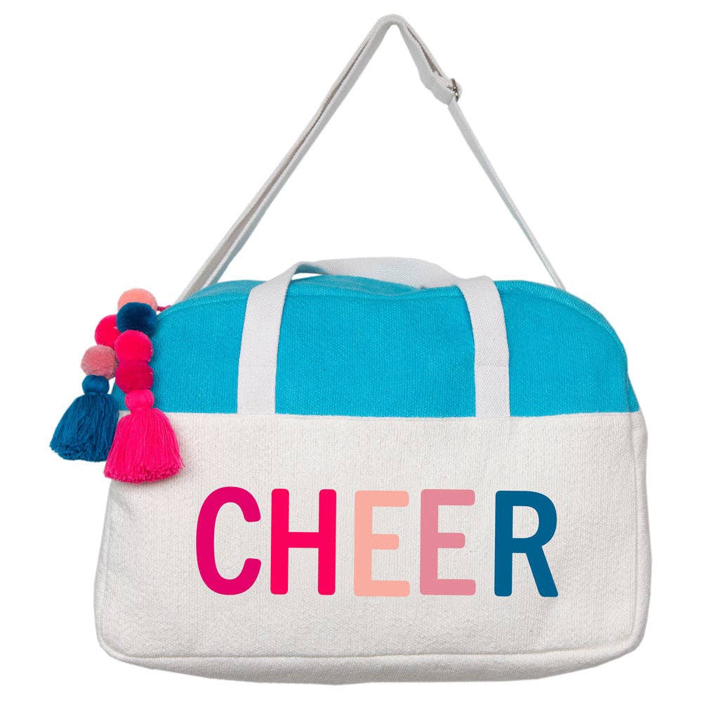 Aqua "Cheer" Weekender Duffle Bag
