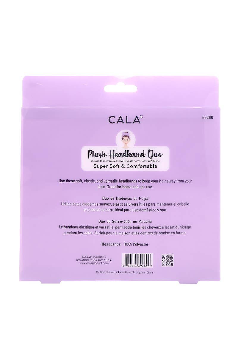 CALA 69266 Lavender & Blue Tie Dye Headbands