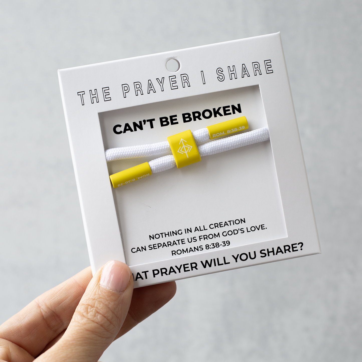 CAN'T BE BROKEN Bracelet, Christian Cord Bracelet