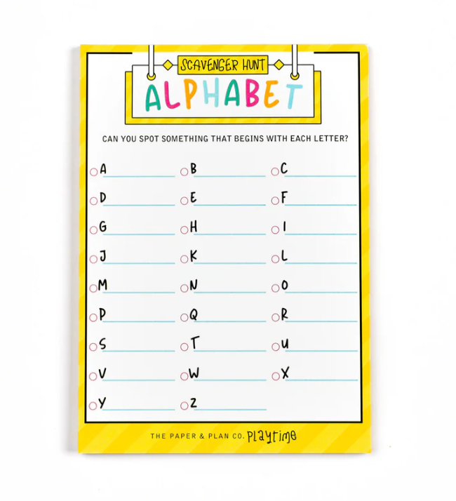 Kids Alphabet Scavenger Hunt Playtime Pad™