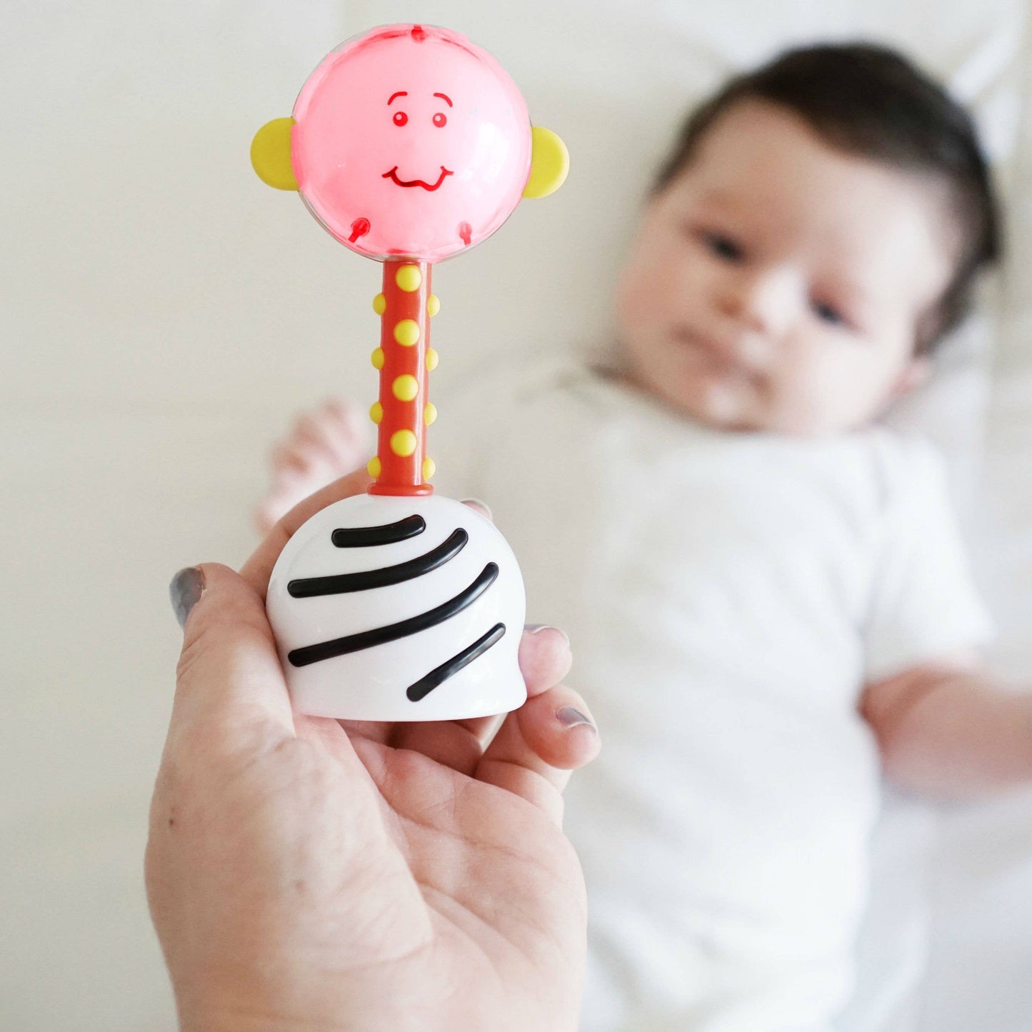 NogginStik Developmental Light-up Rattle