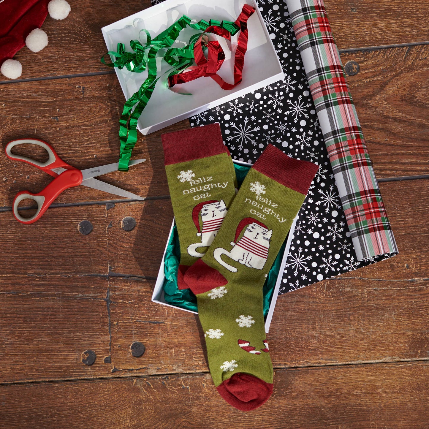 Feliz Naughty Cat Socks