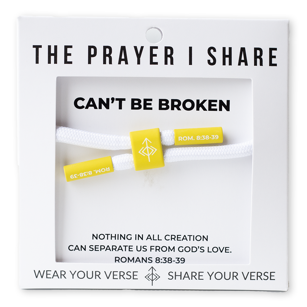 CAN'T BE BROKEN Bracelet, Christian Cord Bracelet