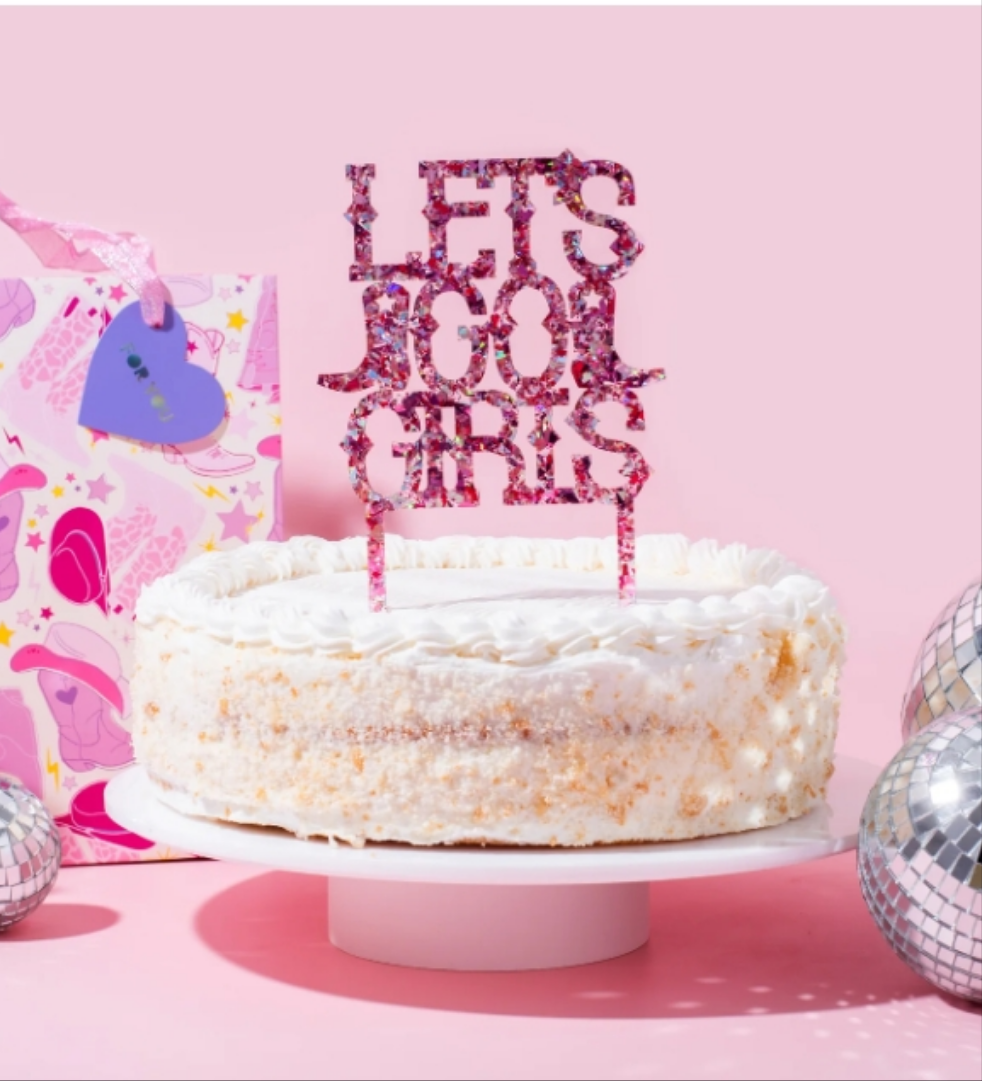 Let's Go Girls Cake Topper