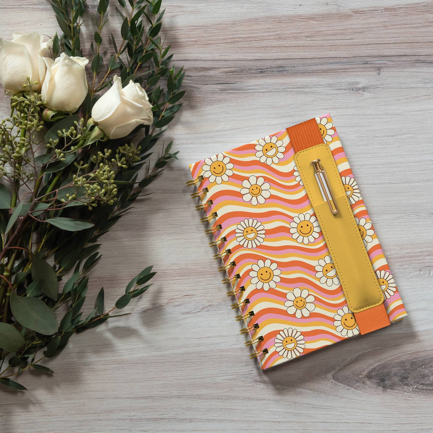 Waves of Melody Oliver Notebook with Pen Pocket