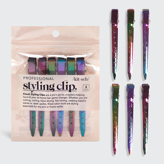 Styling Hair Clips 6pc - Iridescent