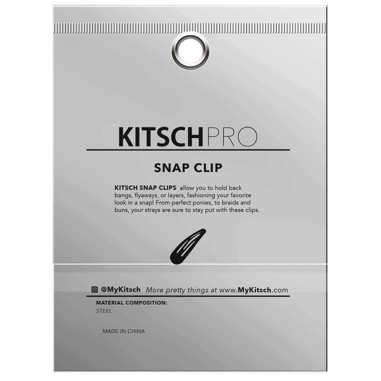 Snap Hair Clips 10pc (Black)