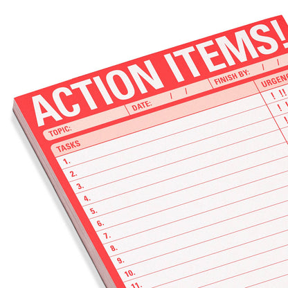 Action Items! Pad