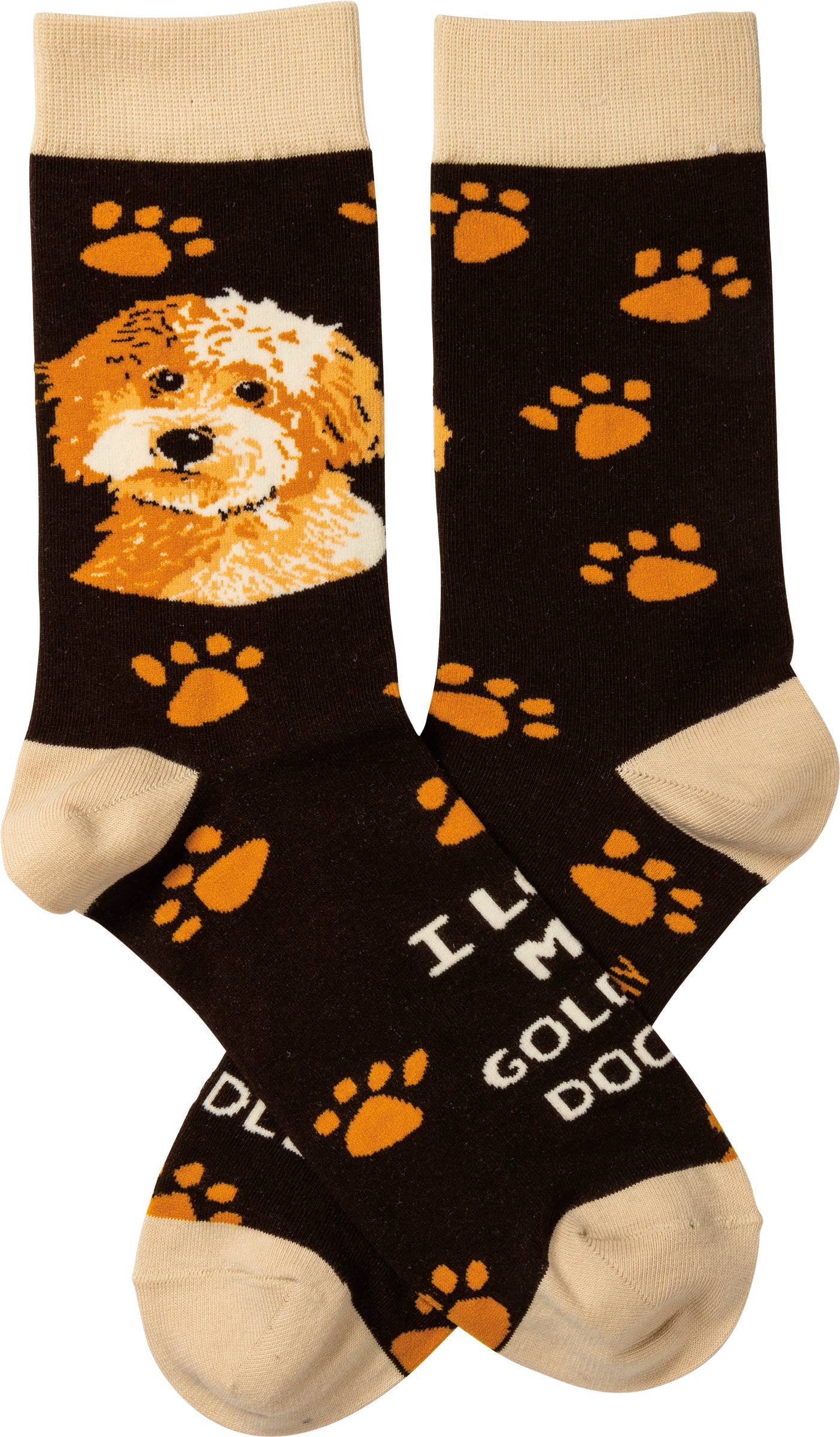 I Love My Goldendoodle Socks