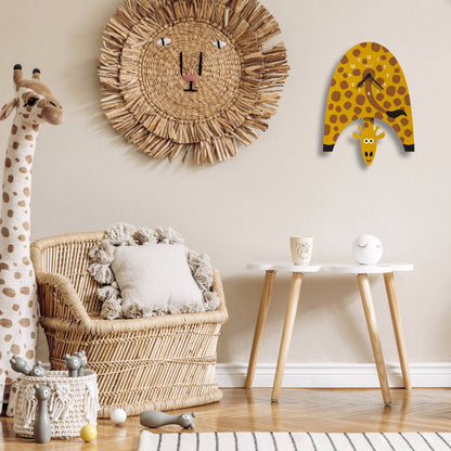 Giraffe Pendulum Clock - Wood