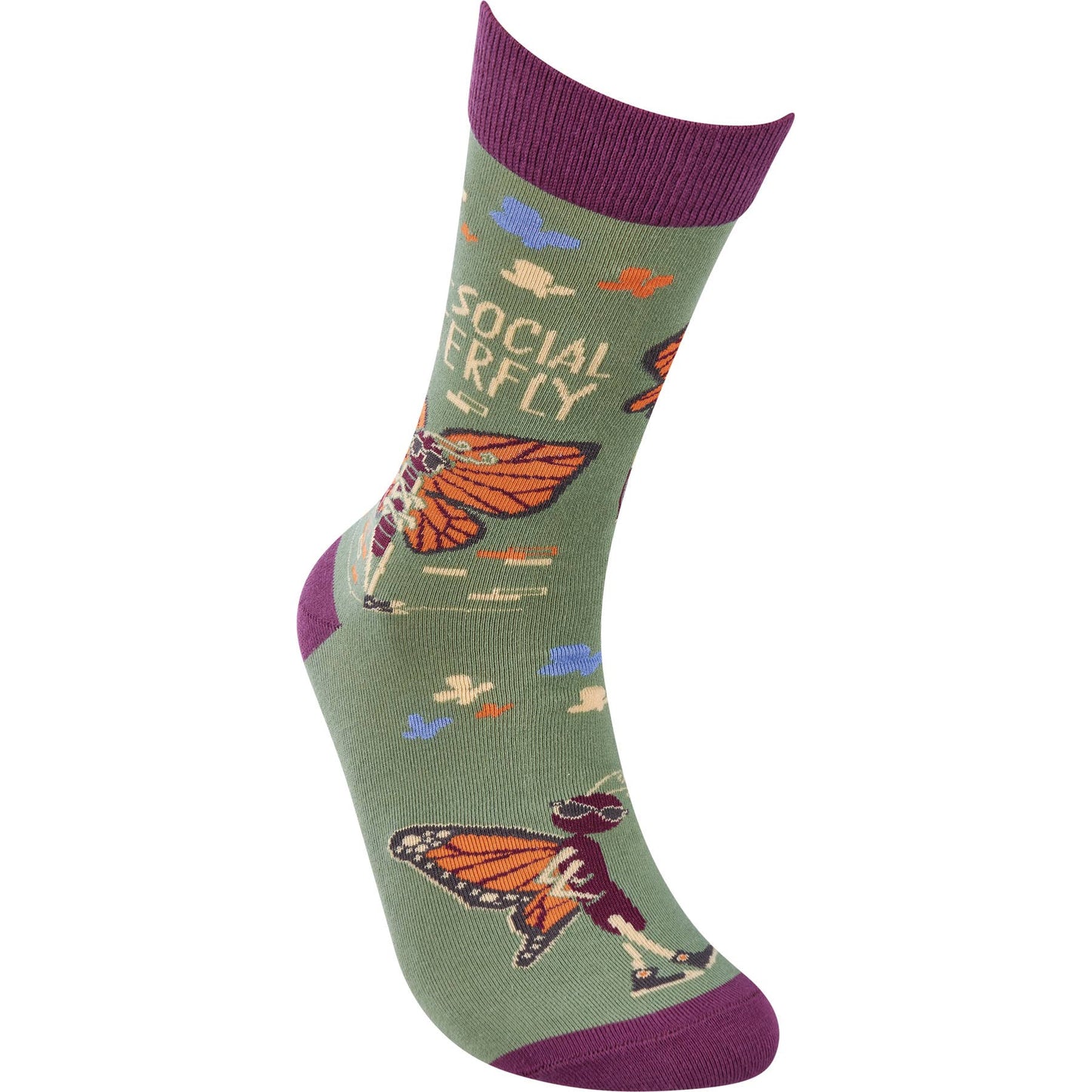 AntiSocial Butterfly Socks