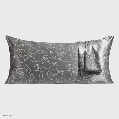Kitsch & Mickey and Minnie Satin Pillowcase King Mickey Maze