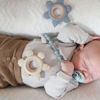 Pacifier Clip - Sage & Dusty Teal