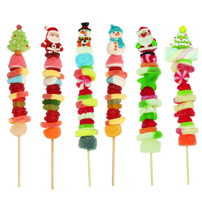 Christmas Gummy Kabobs