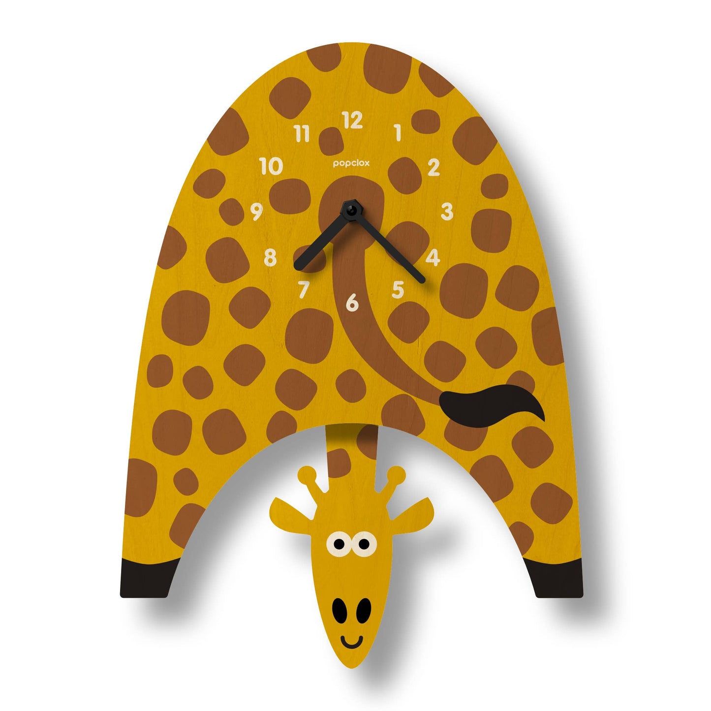 Giraffe Pendulum Clock - Wood