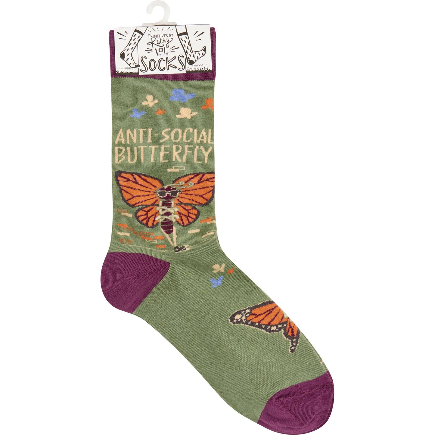 AntiSocial Butterfly Socks