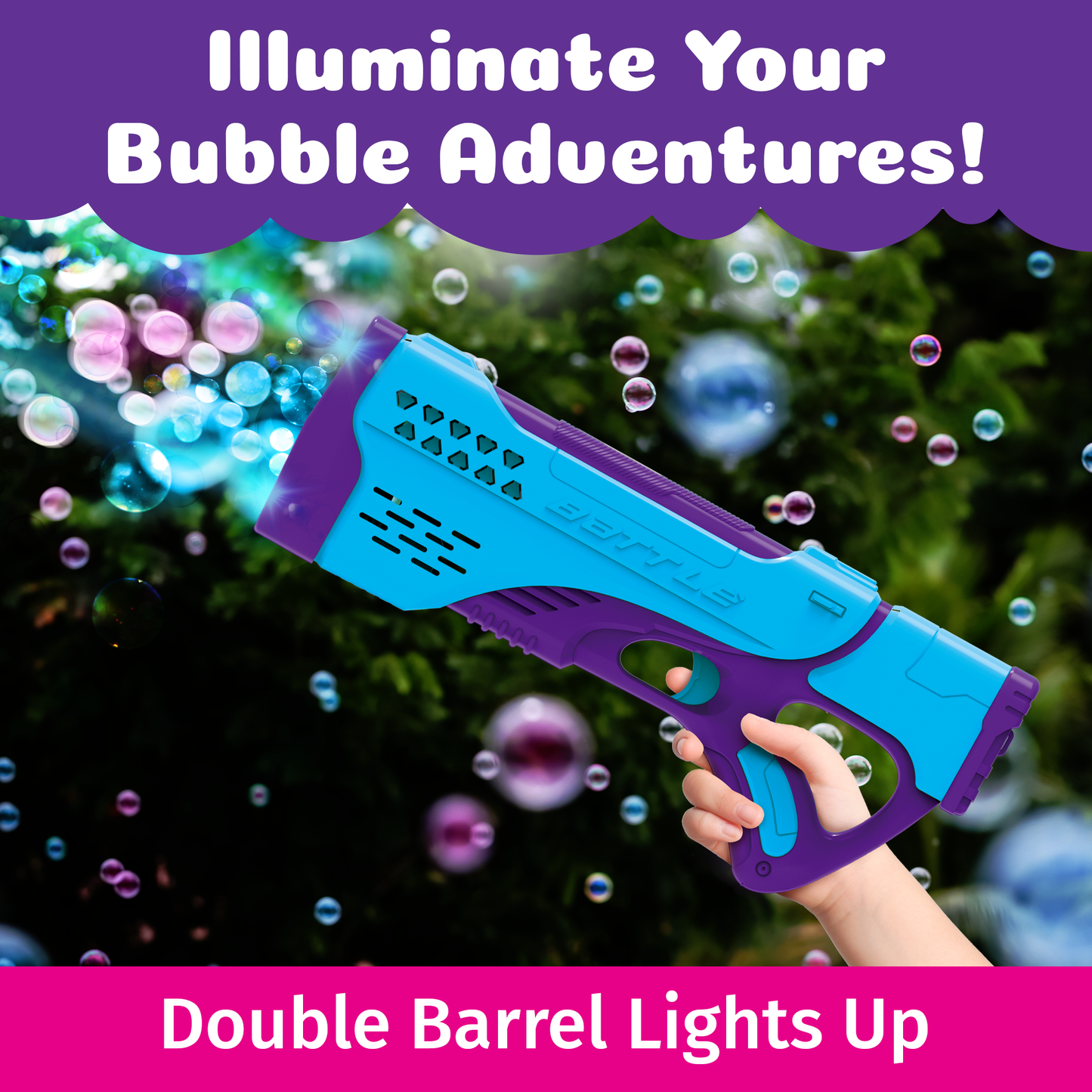 PoppinColorz Spectra: Rechargeable Color Bubble Blaster