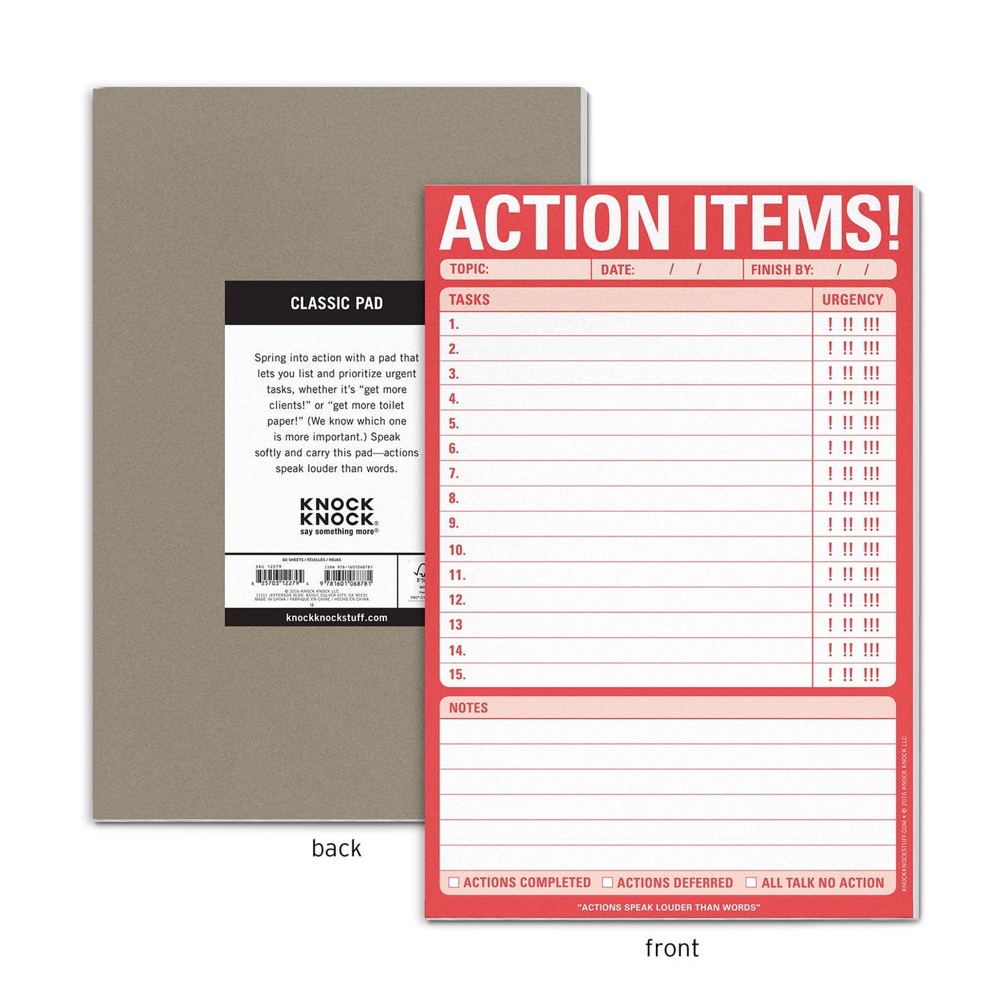 Action Items! Pad