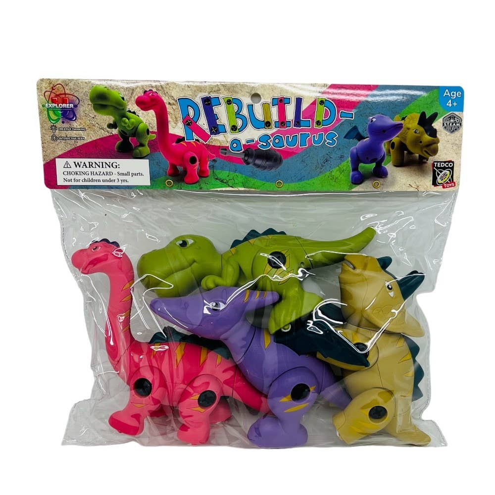 Rebuildasaurus 4 piece Dinosaur set