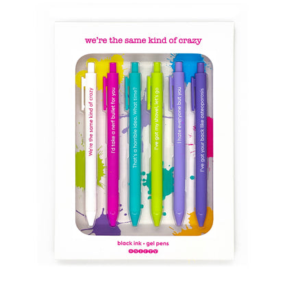 SAME KIND OF CRAZY - QUOTABLE GEL PEN SET