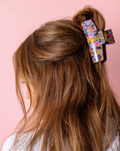 Claw Hair Clip - Colorful Tortoise