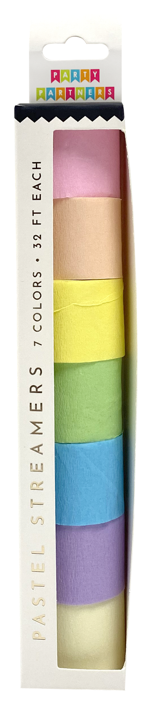 Pastel Rainbow Streamers