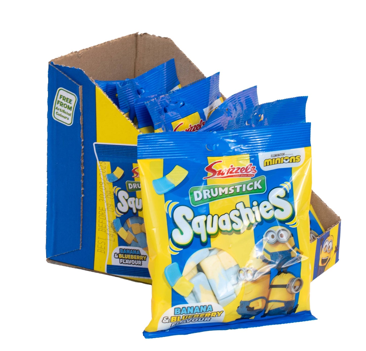 Limited Import-Squashies Minions Blueberry/Banana 120g