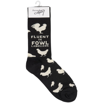 Fluent In Fowl Language Socks