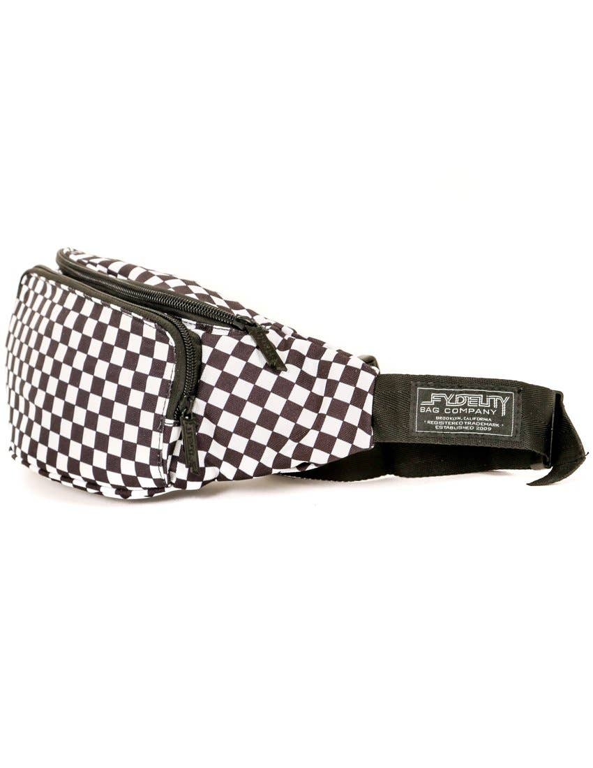 83901: Bum Bag |2 Pocket Crossbody Fanny Pack |INDY Check Bl