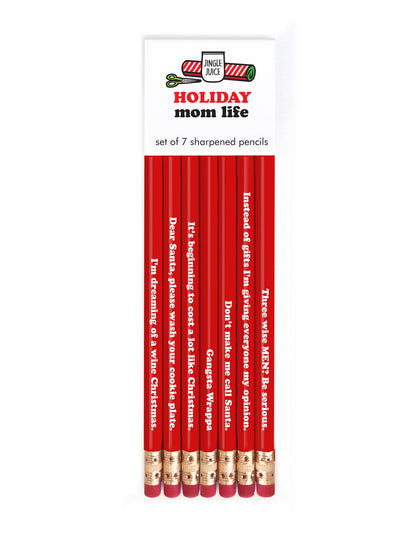 HOLIDAY MOM LIFE PENCIL SET