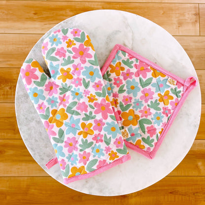 Oven Mitt + Pot holder Set - Kitchen Accessory