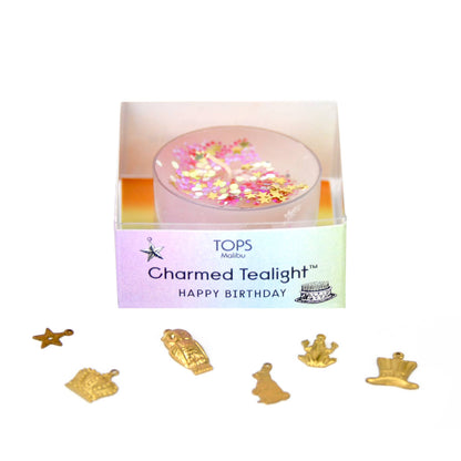 Charmed Tealight Candle Happy Birthday