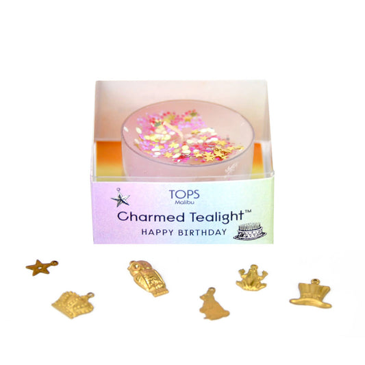 Charmed Tealight Candle Happy Birthday