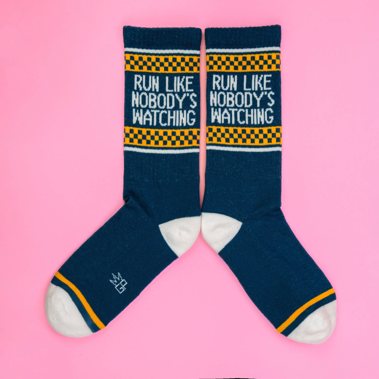 Run Like Nobody's Watching Gym Crew Socks