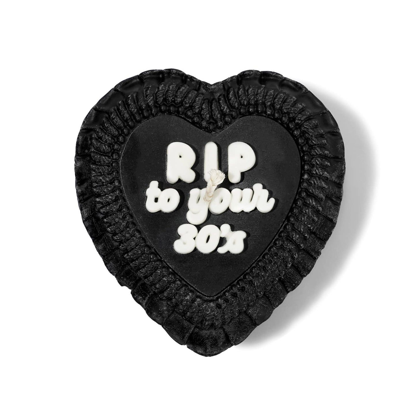RIP YOUR 30'S Heart Candle (kitsch, birthday gift) (Copy)