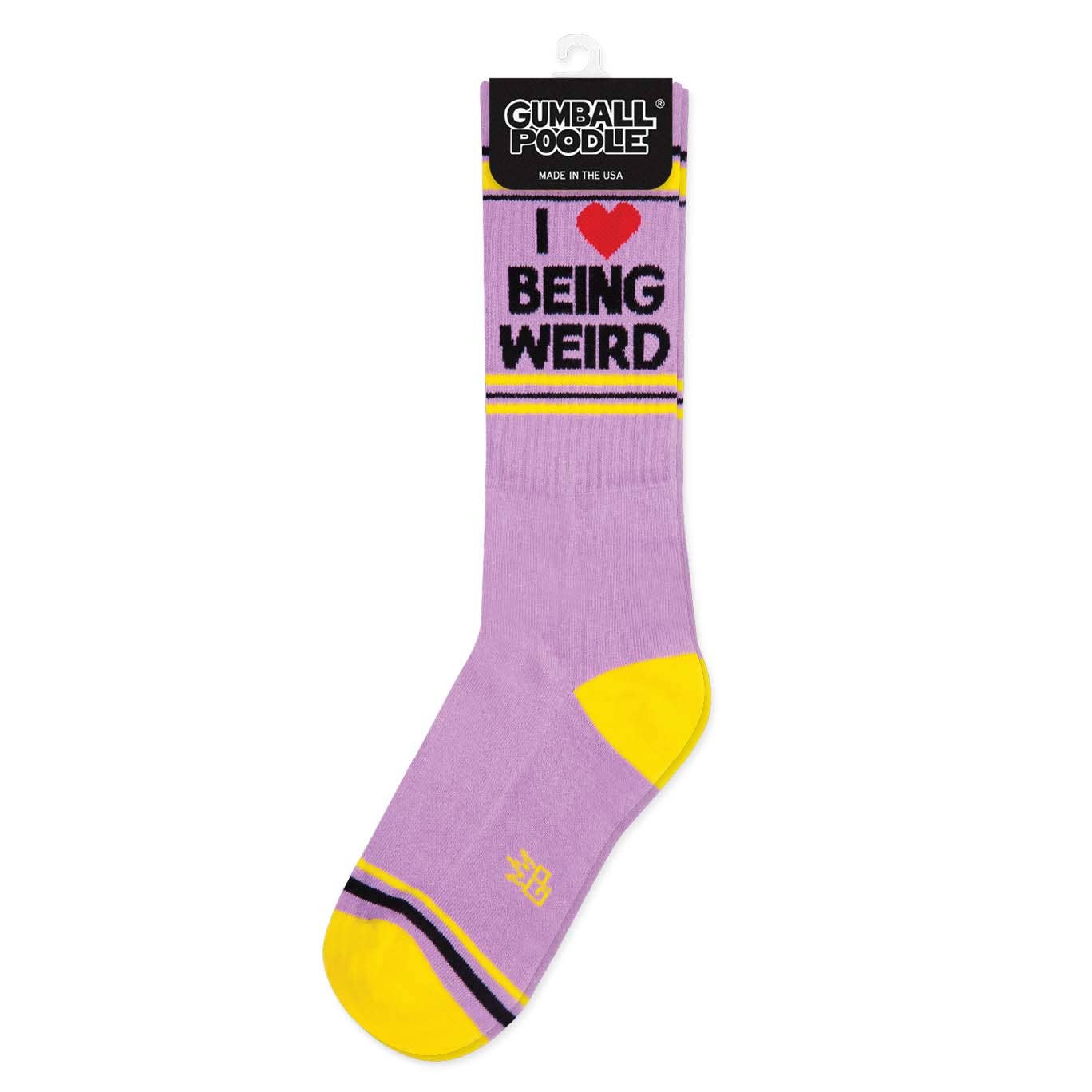 I ❤️ Being Weird Gym Crew Socks