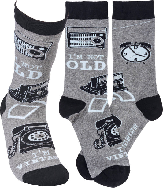 I'm Not Old I'm Vintage Socks