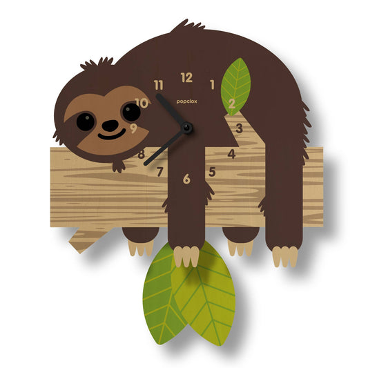 Sloth Pendulum Clock - Wood