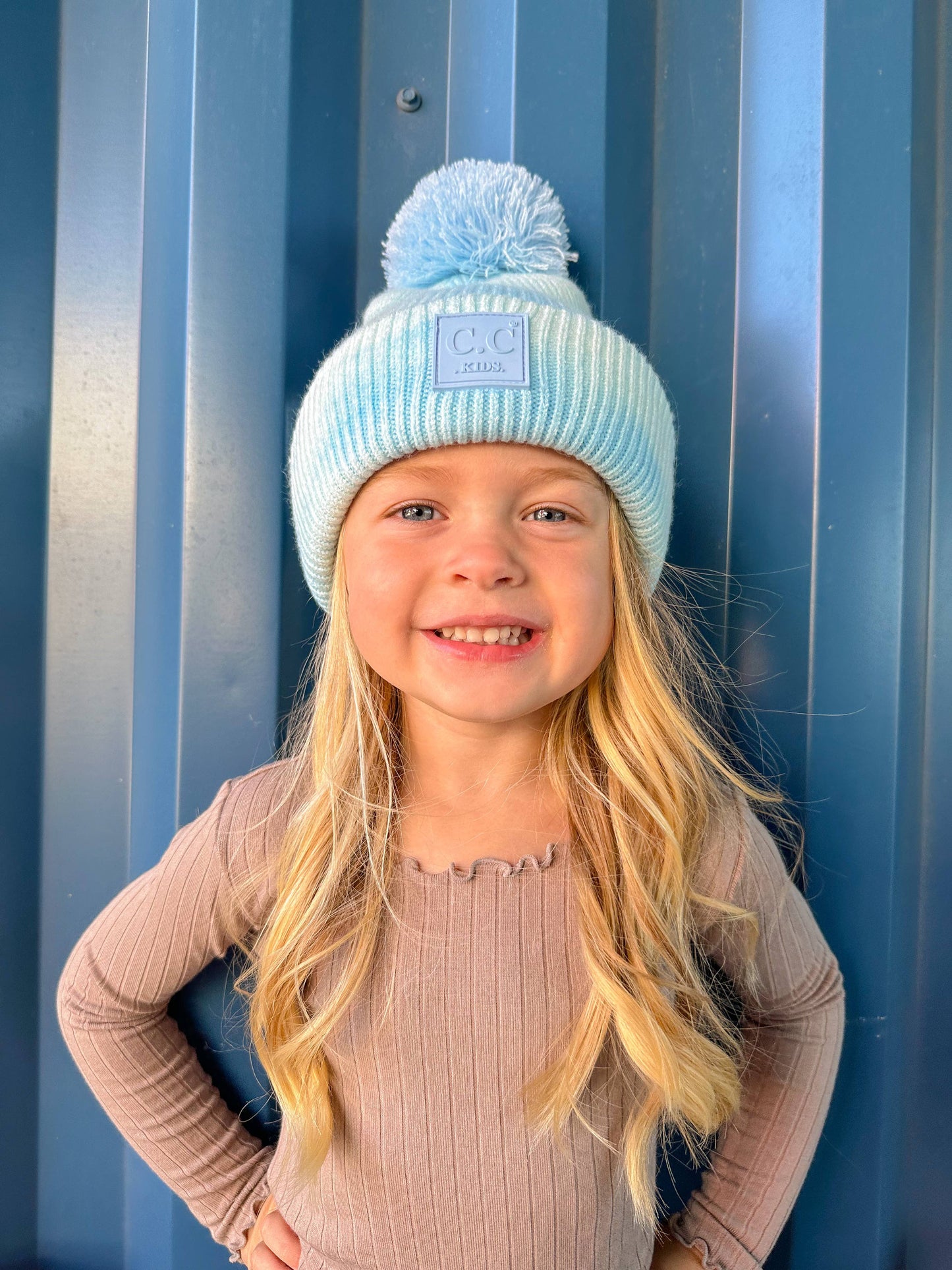 Kids' Tie Dye Pom C.C Beanie