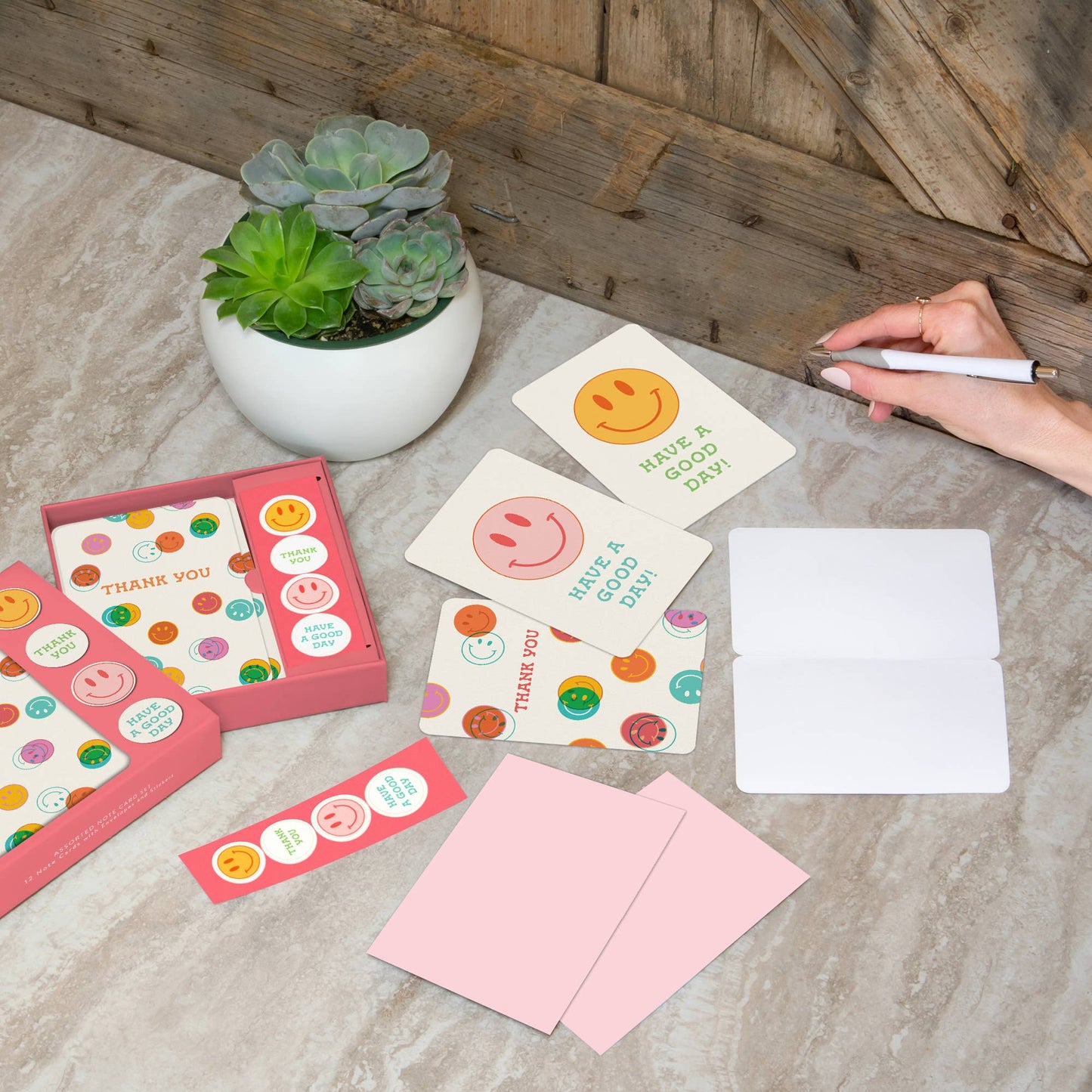 Be All Smiles Note Card Set with Stickers