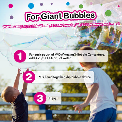 WOWmazing Giant Bubble Concentrate Refill (3-pack)