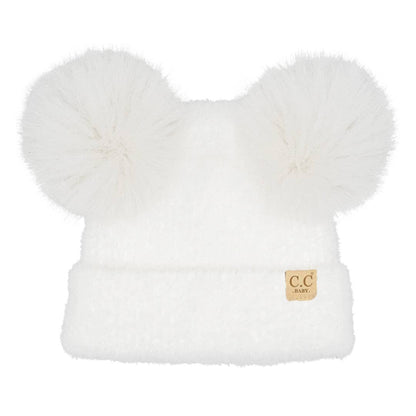 BABY Chenille Double Pom C.C Beanie BBHTC0038