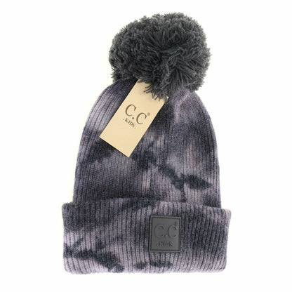 Kids' Tie Dye Pom C.C Beanie