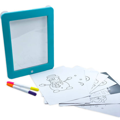 Blue Light-up Dry-Erase Drawing Board