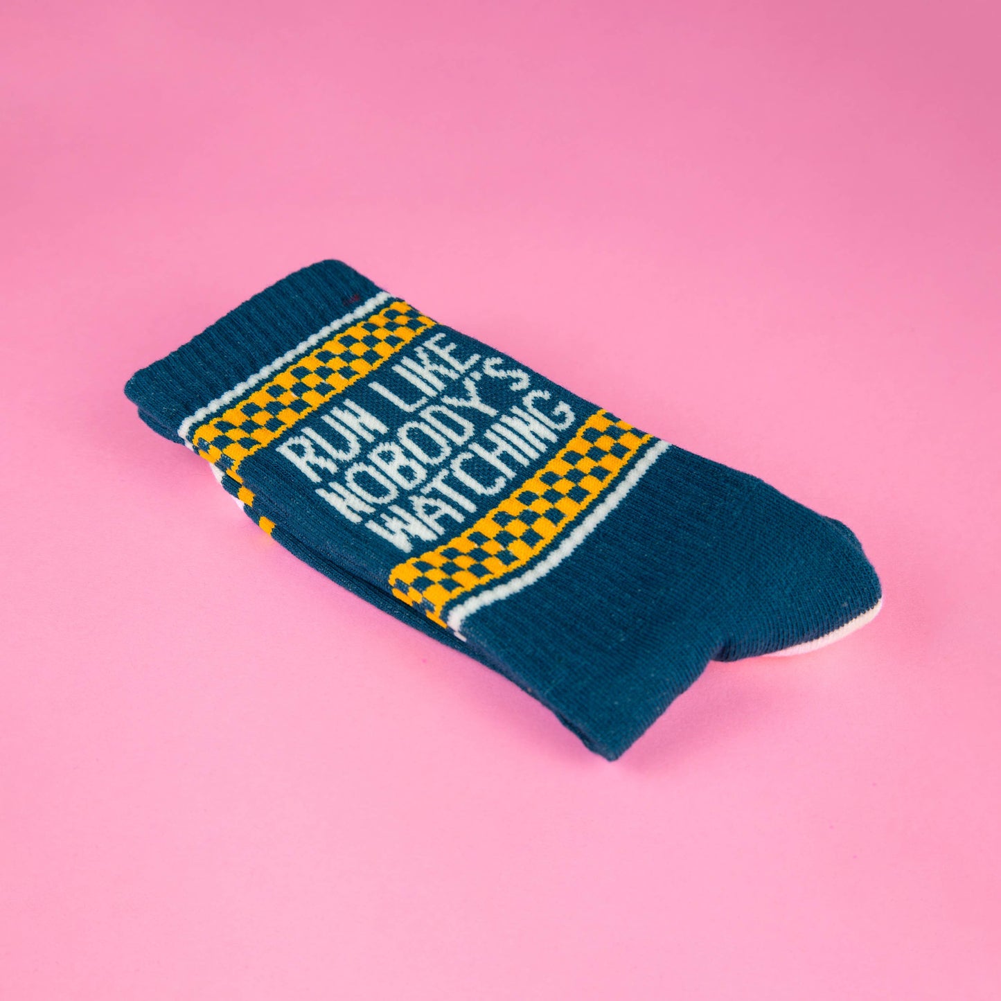 Run Like Nobody's Watching Gym Crew Socks