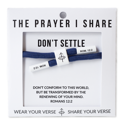 DON'T SETTLE Christian Cord Bracelet