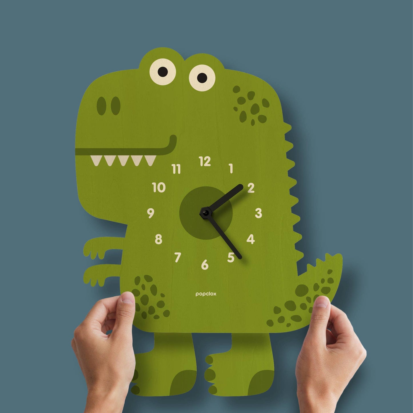 Dinosaur Pendulum Clock - Wood