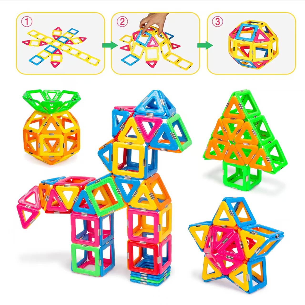 Magnetic Tiles-48 Pcs