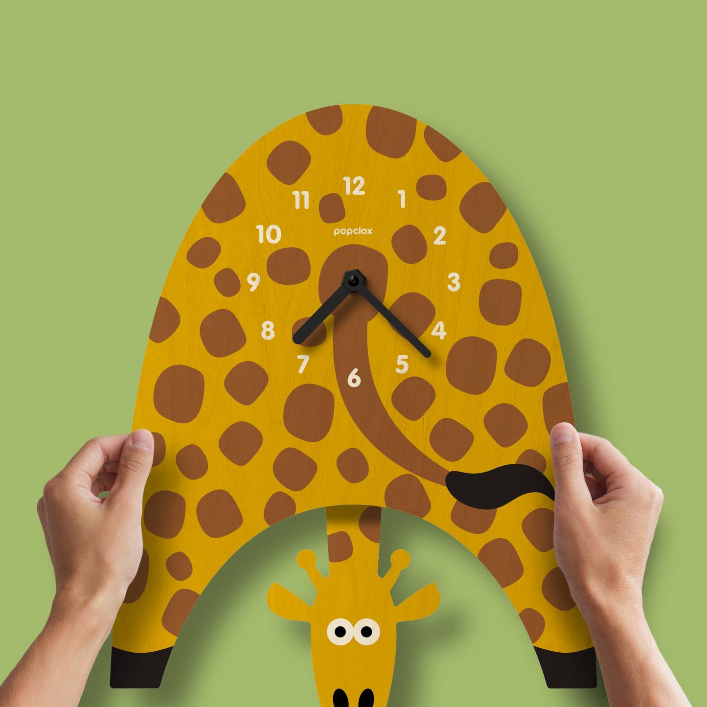 Giraffe Pendulum Clock - Wood